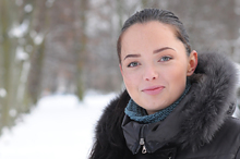 Young woman in winter 2